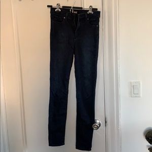 Paige Dark Wash Skinny Jeans